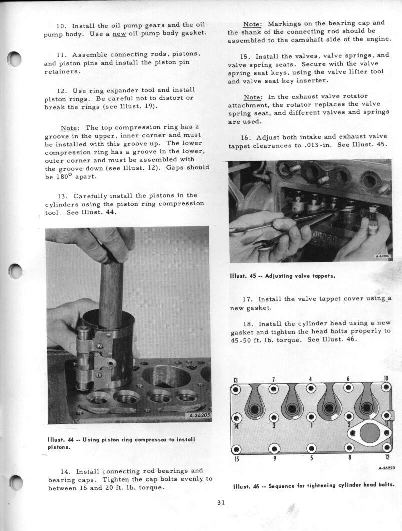 torque spec Farmall Cub